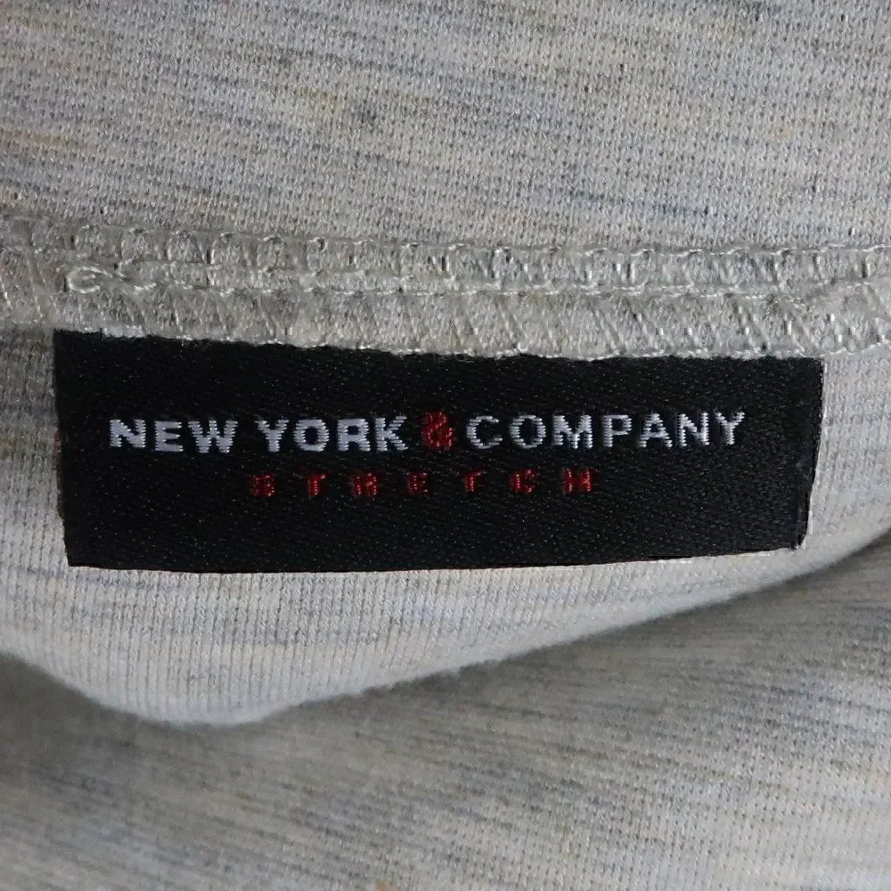 NEW YORK & COMPANY HEATHER GREY OFFICE BUSINESS WORK SKIRT SIZE 4
